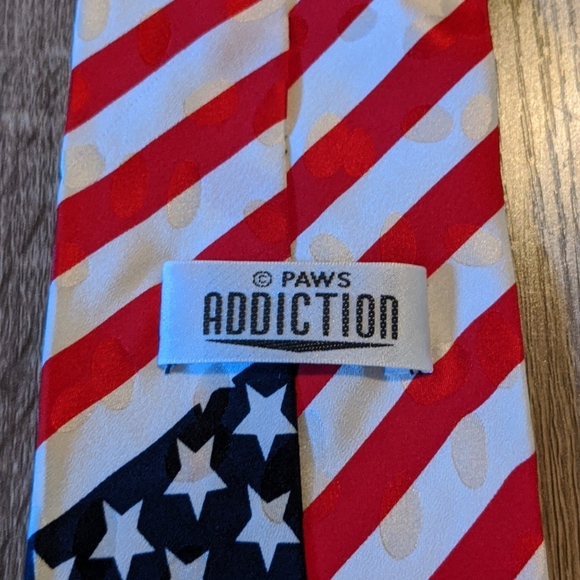 Paws Addiction Garfield American Flag Tie - Picture 5 of 7